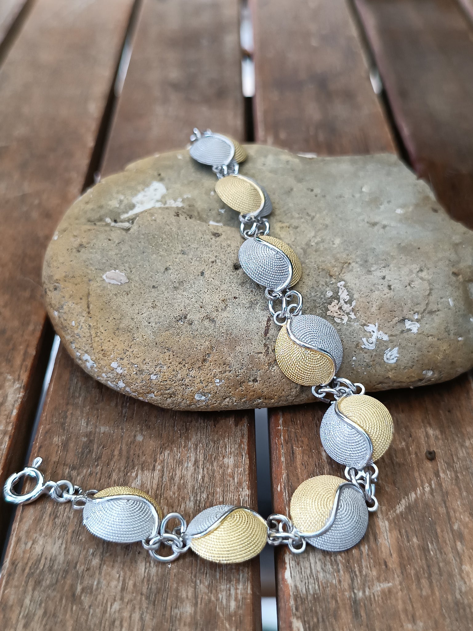 Bracciale Argento Corbula Sarda – Fatto A Mano In Sardegna – Regolabile 19 Cm